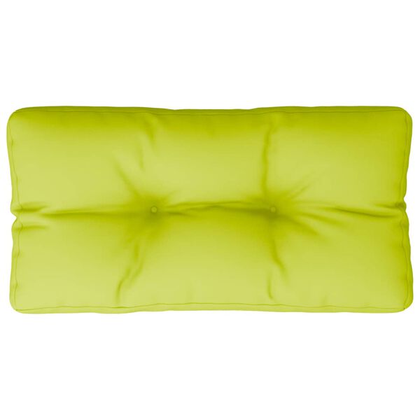 vidaXL Cuscino per Pallet Verde Brillante 80x40x12 cm in Tessuto