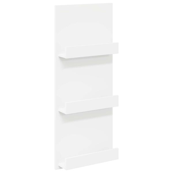 vidaXL Scaffale per riviste Bianco 51 x 11 x 102 cm Legno multistrato