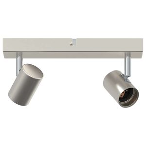 vidaXL Faretto da soffitto Nichel spazzolato 26 x 6.5 x 11.5 cm