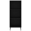 vidaXL Credenza Nera 34,5x32,5x90 cm in Legno Multistrato
