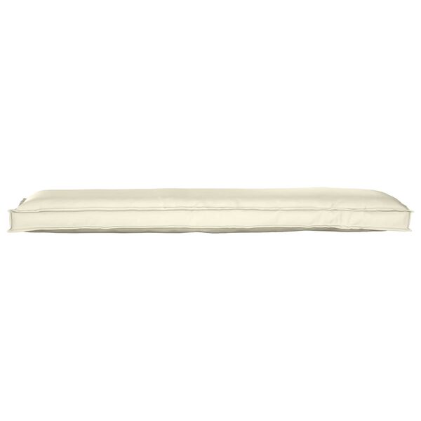 vidaXL Cuscino Crema 150 x 40 x 8 cm Tessuto Oxford