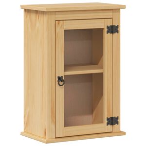vidaXL Mobile Bagno a Parete Corona 45x27x64,5cm Legno Massello Pino