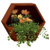 vidaXL Fioriere da Parete 2 pz Ruggine in Acciaio Corten 46x10x40 cm