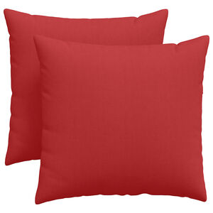 vidaXL Cuscini da Divano 2 pcs Rosso 45 x 45 cm Tessuto