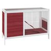 vidaXL Conigliera Moka 103x44x69,5 cm in Legno Massello di Pino