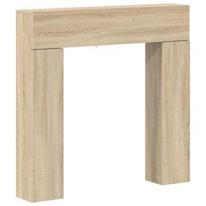 vidaXL Cornice per camino Rovere Sonoma 102 x 18 x 100,5 cm