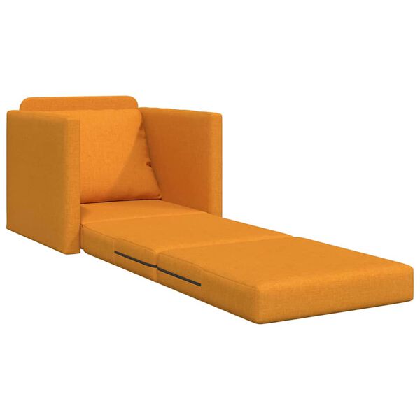 vidaXL Divano letto Giallo Scuro 74 x 77 x 81 cm Velluto