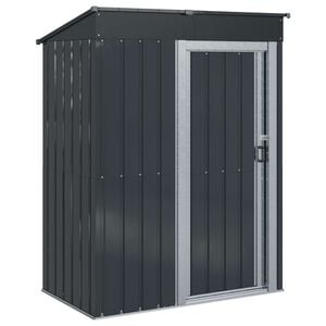 vidaXL Casette da giardino Antracite 137 x 81 x 180 cm Metallo