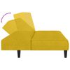 vidaXL Divano Letto a 2 Posti Giallo in Velluto