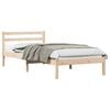 vidaXL Struttura del letto con testiera Marrone 215,5 x 85,5 x 69,5 cm