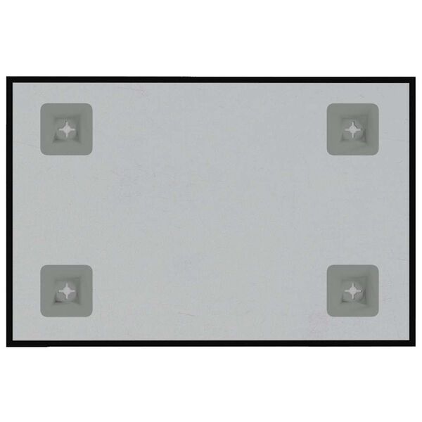 vidaXL Lavagna Magnetica a Parete Nera 40x30 cm Vetro Temperato