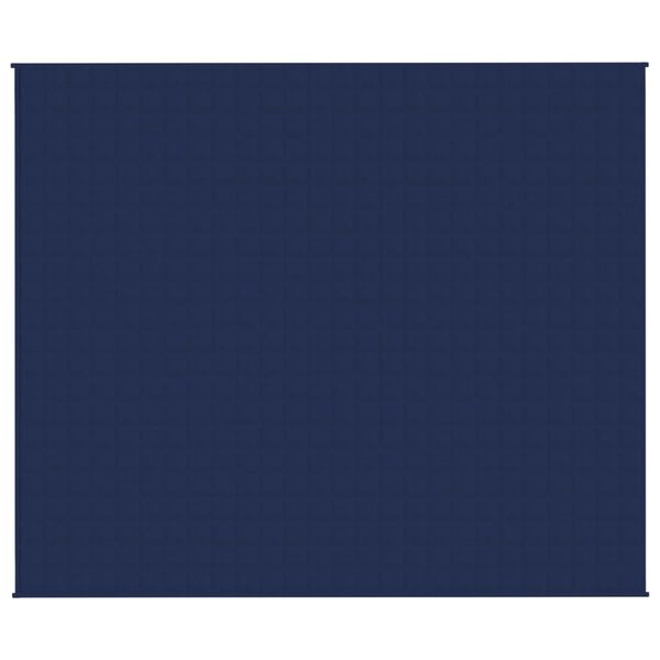 vidaXL Coperta Ponderata Blu 220x260 cm 11 kg Tessuto