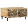 vidaXL Tavolino da Salotto 80x50x40 cm Legno Massello di Mango