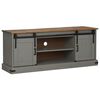 vidaXL Mobile Porta TV HALDEN 2 Ante Scorrevoli Grigio 150x40x60 cm