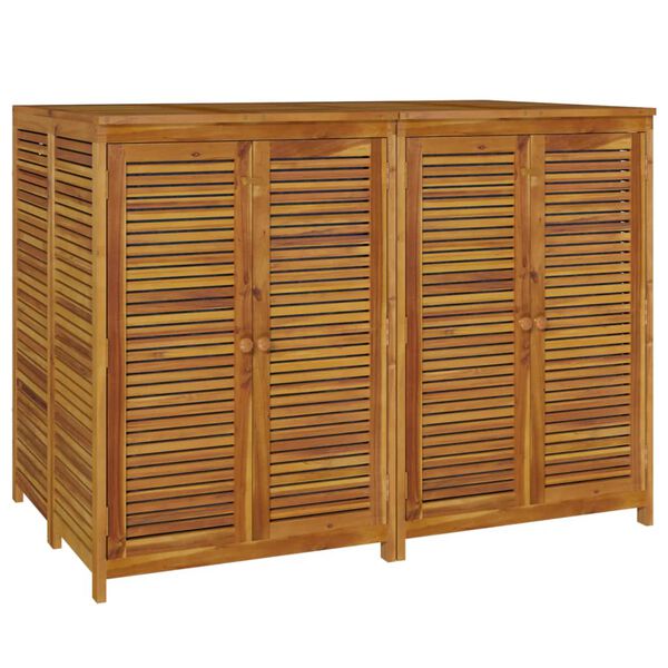 vidaXL Contenitore da Giardino 140x87x104 cm Legno Massello di Acacia