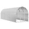vidaXL Pollaio Argento 600 x 200 x 200 cm Acciaio zincato