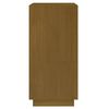 vidaXL Libreria Marrone Ambra 40x35x71 cm in Legno Massello di Pino
