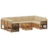 vidaXL Set divani Legno di Acacia Massello