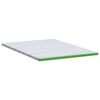vidaXL Topper per materasso Bianco e Verde 180 x 200 cm