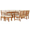 vidaXL Set da Pranzo da Giardino 9pz con Cuscini Legno Massello Acacia