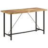 vidaXL Tavolino da Bar 180x70x107 cm Legno Massello di Mango e Ferro