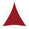 vidaXL Parasole a Vela Oxford Triangolare 5x6x6 m Rosso