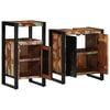 vidaXL Set di mobili per il bagno 2 pcs Legno Recuperato Massello
