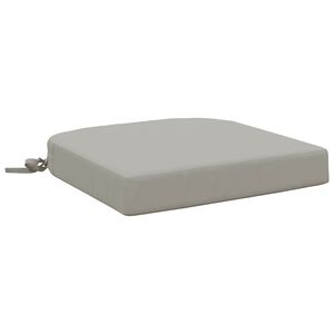 vidaXL Cuscino per sedile a 1 pezzo SOEST 100% Poliestere Grigio