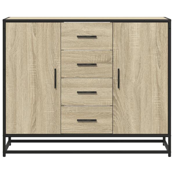 vidaXL Credenza Rovere Sonoma 92x35x76 cm in Legno Multistrato