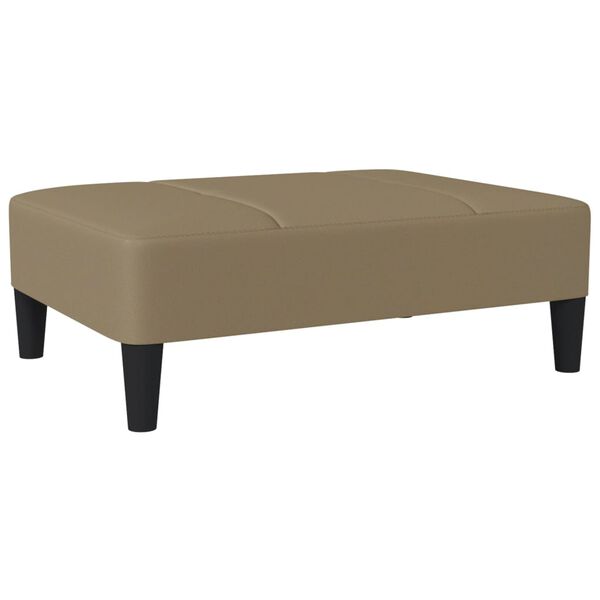 vidaXL Poggiapiedi Cappuccino 78x56x32 cm in Similpelle