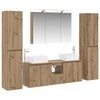 vidaXL Set di mobili per il bagno 6 pcs Rovere Artigianale