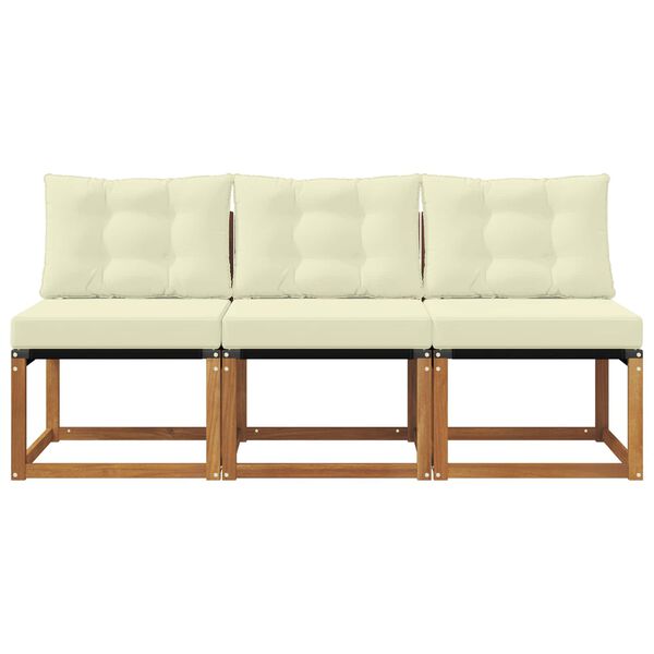 vidaXL 3 Pezzo Divano centrale da esterno