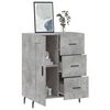 vidaXL Credenza Grigio Cemento 69,5x34x90 cm in Legno Multistrato