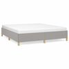 vidaXL Struttura Letto a Rete a Molle Grigio Chiaro 180x200 cm Tessuto