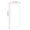 vidaXL Specchio da Parete Dorato 50x20 cm Ovale