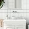 vidaXL Lavandino da Bagno in Ceramica Bianco Opaco Rotondo