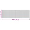 vidaXL Tappeto Rettangolare Naturale 60x200 cm in Bamb&ugrave;