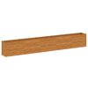 vidaXL Letto rialzato da giardino 482x50x69 cm in acciaio Corten