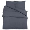 vidaXL Set Copripiumino Antracite 140x200 cm in Cotone