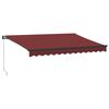 vidaXL Tenda da Sole Retrattile Manuale con LED Bord&ograve; 350x250 cm