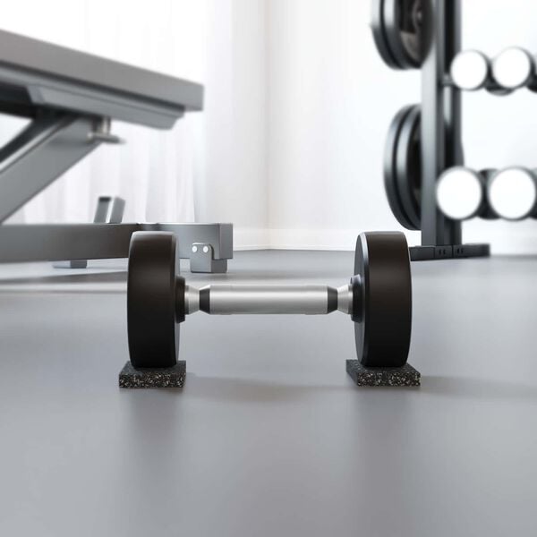 vidaXL Rullo in gomma Nero Gomma