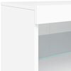 vidaXL Credenza con Luci LED Bianca 162x37x67 cm