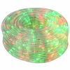 vidaXL Tubo luminoso LED di Natale 240 LED Rosso, Verde 10 m