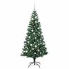 vidaXL Albero di Natale artificiale con luci integrate Verde 150 cm