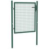 vidaXL Cancello per Recinzione in Acciaio 100x75 cm Verde