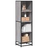 vidaXL Libreria Grigio Sonoma 40x35x139 cm in Legno Multistrato