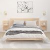 vidaXL Mensole da Letto a Parete 2 pz Legno Massello di Pino