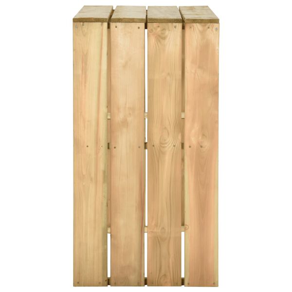 vidaXL Tavolo da Bar 100x60x110 cm in Legno di Pino Impregnato