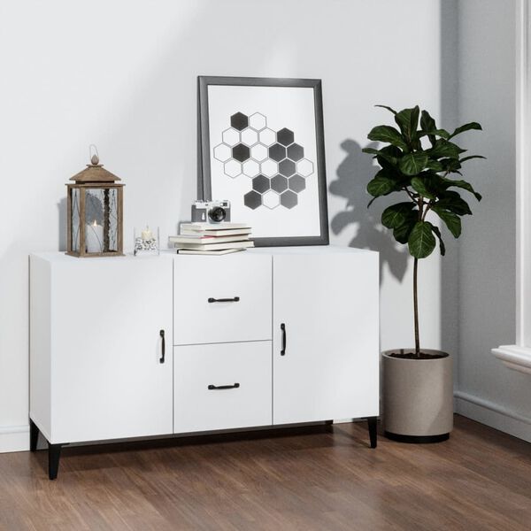 vidaXL Credenza Bianca 100x36x60 cm in Legno Multistrato