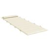 vidaXL Cuscino per Lettino Crema 180x60x4 cm in Tessuto Oxford